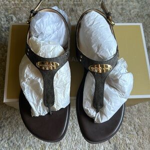 Michael Kors Plate Thong Sandal